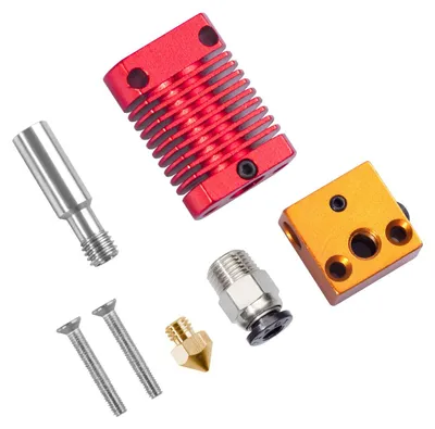 Hotend-Kit für Ender 3/CR10 3D-Drucker, Aluminium/Edelstahl/Messing