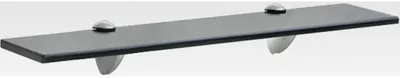 Produktbild von Wand Regal Glasregal Glasboden Glasablage Badregal Schwarz 50x20 cm 8 mm