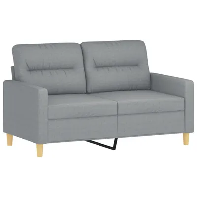 Produktbild von 2-Sitzer-Sofa Hellgrau 120 cm Stoff