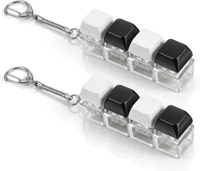 Productafbeelding van Fidget toetsenbord clicker - Set van 2 - Sleutelhanger Stress