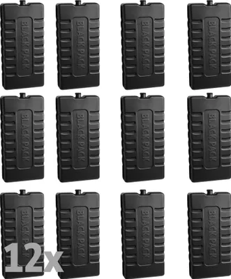 Produktbild von ToCi Black Pack Kühlakkus 220ml - Kühlakku Set mit 12 Stück - Schwarz