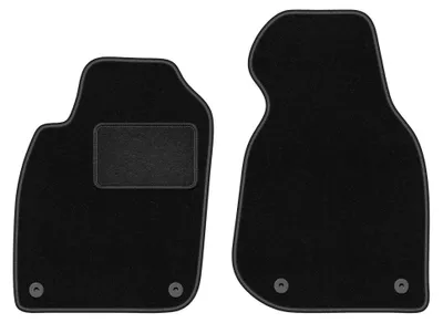 Produktbild von Velours-Fußmatten Vorne für Audi A6 C5 FL 2001-2004 (Limousine/Kombi/Avant) – 2-tlg, Schwarz, passgenau – Wielganizator LUX