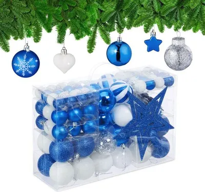 Imagen del producto de Adornos navideños para el árbol de Navidad, juego de 101 piezas