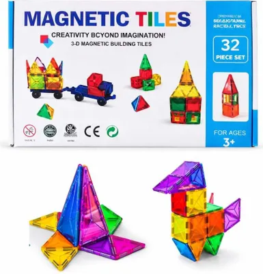 Obrázok produktu pre Magnetická stavebnica - 32ks – Magnetic Tiles