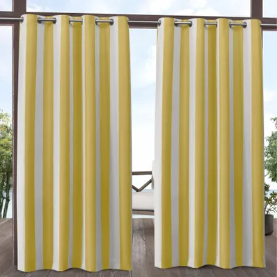 Canopy Streifen Vorhang-Paar, 2 Paneele, 137,2B x 274,3H cm