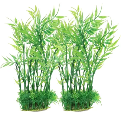 Productafbeelding van Solidchoice - 2 Stuks Realistische Aquariumplanten voor Huisdecoratie