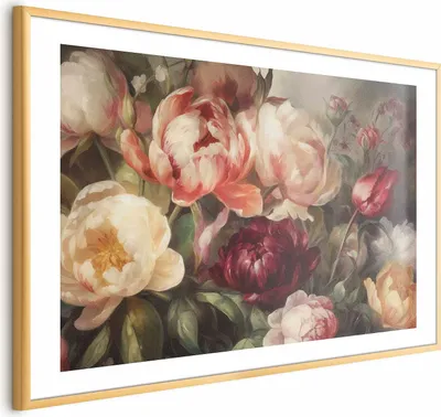 Produktbild von Posterpapier Poster - Charismatic Peonies 60x40 cm Blumen b-H-10022-ao-a