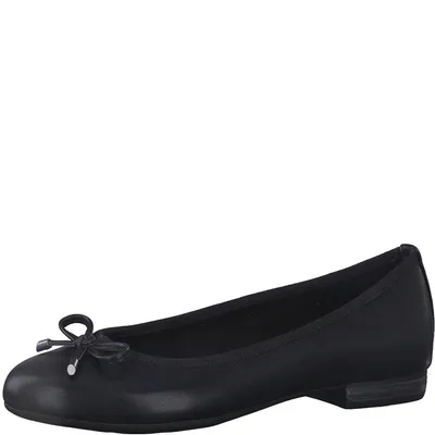 Produktbild von MARCO TOZZI Damen Ballerina klassisch MT FEEL runde Form Schleife 2-22137-20, Größe:41 EU, Farbe:Schwarz