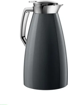 Productafbeelding van Emsa Plaza geïsoleerde thermoskan, Quick Tip 1,0 liter, zwart, artikelnummer 514188
