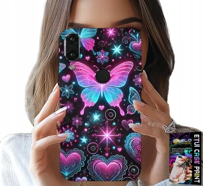 Obrázek produktu pro Pouzdro Pro Xiaomi Note 7 - Barevné Pouzdro S Motivem Motýlího Srdce
