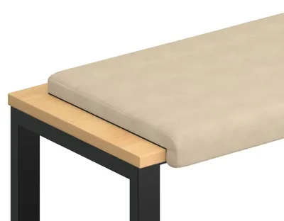 Image de vidaXL Coussin de banquette en microfibre, couleur crème, profondeur 35 cm