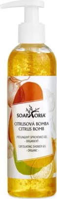 Obrázek produktu pro Soaphoria Organický peelingový sprchový gel Citrusová bomba 250 ml