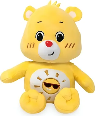 Produktbild von ​Glücksbärchis - Plüschfigur Sonnenscheinbär (Gelber Bär mit Sonne) - 21 cm