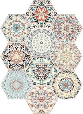 Immagine prodotto di 10 adesivi murali autoadesivi - Decorazioni mandala - Schil und Plak - Autoadesivi - Decorazioni per la casa e per mobili - Adesivi murali.