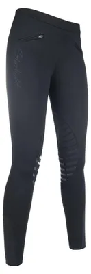 Zdjęcie produktu dla Legginsy HKM Starlight, czarne/czarne, rozmiar 32