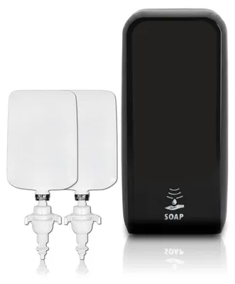 Schaumseifenspender Sensor-Set, Schwarz, 3x1L Seife, berührungslos