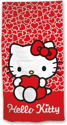 Produktbild von Hello Kitty Kinder Mikrofaser Strandtuch Handtuch Badetuch 70x140 cm
