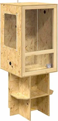 Produktbild von vidaXL Terrarium Braun 50 x 50 x 130 cm OSB