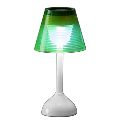 Produktbild von Solar LED Tischlampe Kunststoff | Solarleuchte Lampe Tischleuchte | Solarlampe Garten Beleuchtung | Solarbetriebenes Tisch Dekolicht