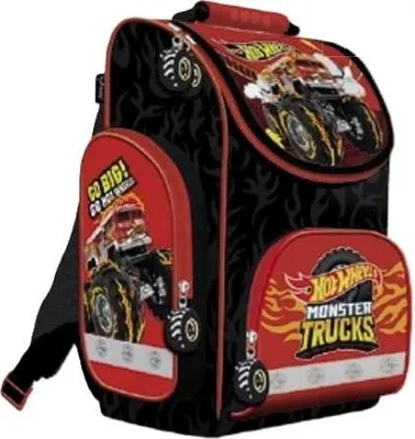 Image de Sac à dos scolaire fille garçon motif HOT WHEELS