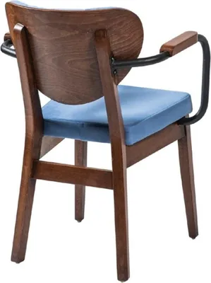 Produktbild von Stuhl Klassisch Design Wohnzimmer Esszimmer Holz Stühle Polster Lehnstuhl Möbel