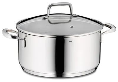 Braadpan 4,6 L Edelstahl, Induktion, ofenfest bis 220 °C