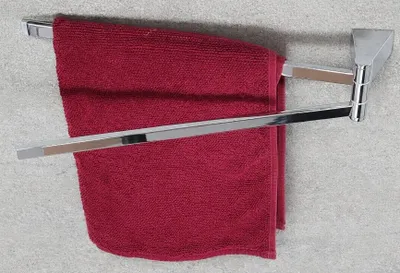 Produktbild von Schwenkarm Handtuchhalter 2-armig – Serie TRESA Chrom drehbar Wandmontage