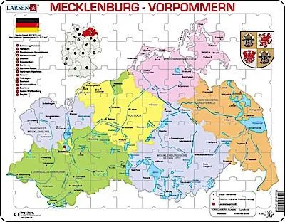 Produktbild von Puzzle - Mecklenburg Vorpommern (politisch)