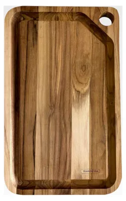 Produktbild von Schneidebrett aus Teakholz, 40 x 24 cm