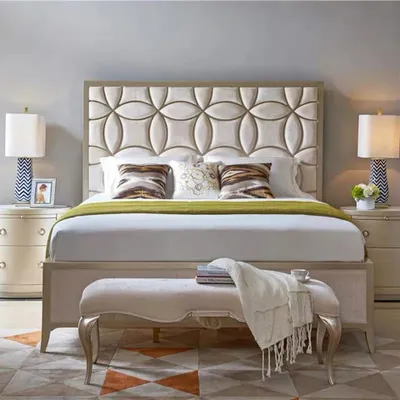 Produktbild von Modernes Designer Holz Bett Edles Polster Möbel Doppel Betten Neu Schlafzimmer