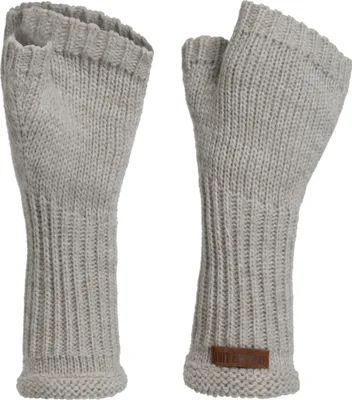 Produktbild von Knit Factory Cleo Handstulpen - Iced Clay - One Size