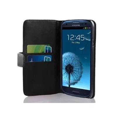 Zdjęcie produktu dla Cadorabo pokrowiec ochronny na Samsung Galaxy S3 / S3 NEO w kolorze czarnym pokrowiec ochronny na telefon komórkowy Book Case Etui Cover