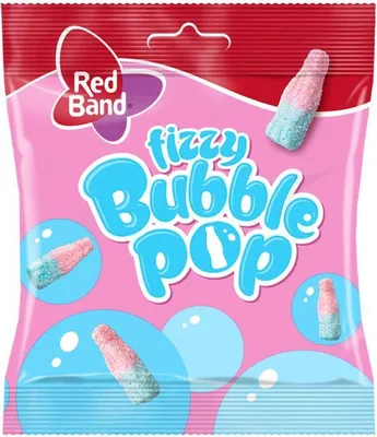 Produktbild von Red Band Fizzy Bubble Pop 100g