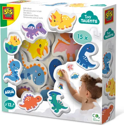 Zdjęcie produktu dla SES Creative Tiny Talents 13214, Naklejki do kąpieli, Chłopak, dziewczyna, 1 lat(a), Pianka, Wielobarwny