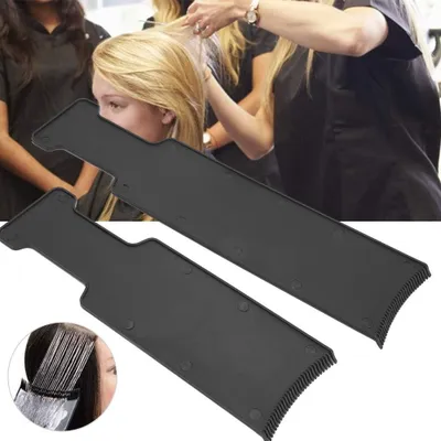 Produktbild von Haarfärbe-Highlighting-Board-Set - 2 Stück mit Zähnen Haarkolorationskit und Seitkämmen