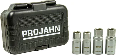 Produktbild von Projahn 1/2 (12.5 mm) Steckschlüssel-Satz für Gewindestangen, Stockschrauben und Stehbolzen M6-M8-M10-M12 4-teilig