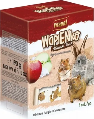 Productafbeelding van Vitapol-blok voor knaagdieren, groot formaat - Appel smaak [ZVP-1068], 190g