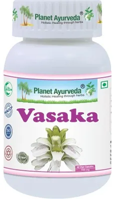 Zdjęcie produktu dla Vasaka Kapsułki – Drogi oddechowe, Kaszel – 500 mg, 60 kapsułek