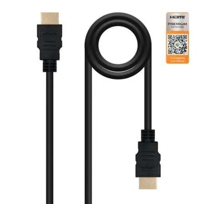 Produktbild von HDMI Kabel NANOCABLE HDMI V2.0, 1m V2.0 4K 1 m Schwarz 1 m