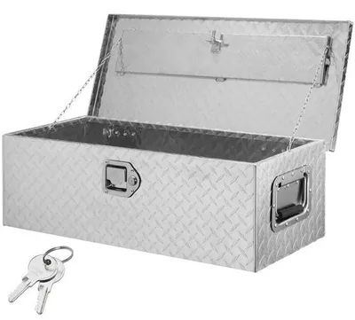 Immagine prodotto di 762 x 330 x 244 mm - Cassetta porta attrezzi per camion con serratura - 64 L - Capacità di carico 30 kg - Organizzatore per pianali di camion, camper, auto, ecc.