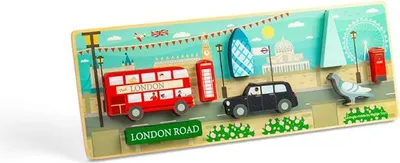 Produktbild von Bigjigs Toys London Grobpuzzle