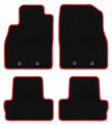 Imagen del producto de Alfombrillas de moqueta para Opel Ampera I 2012-2017 (hatchback) – juego de 4 piezas, /rojo, a medida – Wielganizator CARLUX