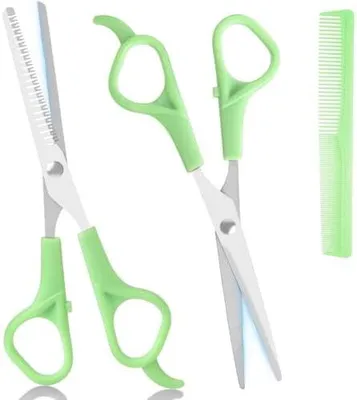 Produktbild von Friseurscheren Set mit Kamm und Effilierschere für Männer und Frauen