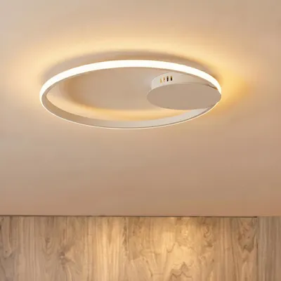 Productafbeelding van Ronde plafondlamp Fuline wit Ø 50cm, AI-gegenereerde afbeelding