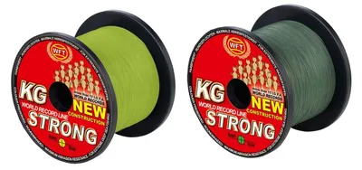 Produktbild von WFT KG STRONG Schnur 600m 0,08mm 10kg, Farbe:Grün