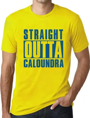 Produktbild von Herren Grafik T-Shirt Direkt aus dem Caloundra – Straight Outta Caloundra – Öko-Verantwortlich Vintage Jahrgang Kurzarm Lustige Druck Geburtstag