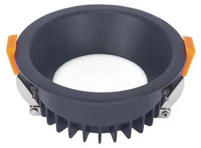Immagine prodotto di Fareto a incasso rotondo con luce bianca neutra a 4000K, colore nero, diametro 120mm