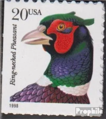 Produktbild von Briefmarken USA 1998 Mi 2995BHl (kompl.Ausg.) postfrisch Tiere - Ringfasan