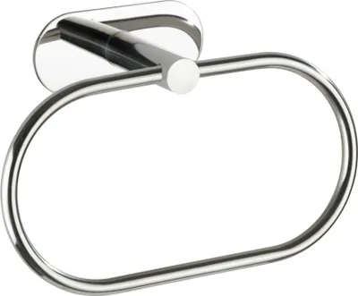 Produktbild von WENKO Handtuch Halter OREA ohne bohren Ring Stange Edelstahl Shine Wand Bad WC