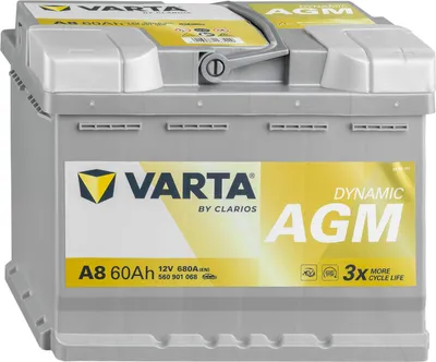 Produktbild von Autobatterie Varta D52 60Ah Agm 680A Start Stop 12v